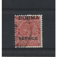 Burma.O5 2a Vermilion.Fine Used.Jul25a