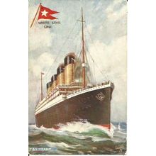 White Star Line SS TITANIC Tuck Oilette Postcard (9898)