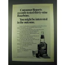 1969 Seagram's Benchmark Bourbon Ad - Consumer Reports