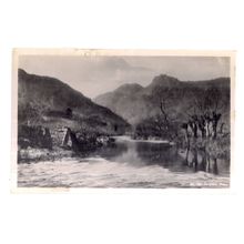 THE LANGDALE PIKES, CUMBRIA , vintage unused postcard by G P Abraham Ltd =