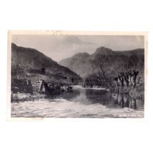 THE LANGDALE PIKES, CUMBRIA , vintage unused postcard by G P Abraham Ltd