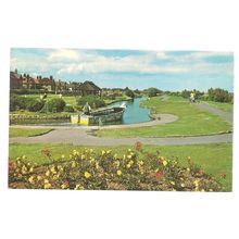 VENETIAN WATERWAYS, GT. YARMOUTH, NORFOLK used vintage postcard 1969 pm =