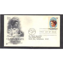 FDC Art Craft 1699 13c Clara Maass (Cachet-Typed/A) CV41843