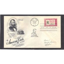 FDC Art Craft 1143 3c Abraham Lincoln (Cachet-Penciled/A) CV42270