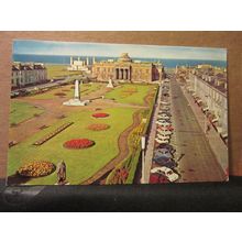 WELLINGTON SQUARE AND COUNTY BUILDINGS, AYR, SCOTLAND unused postcard =