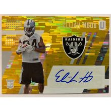 2017 Panini Unparalleled Rookie Autographs Yellow #205 Elijah Hood 149/149