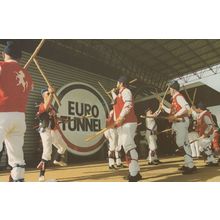Euro Tunnel Exhibition Centre Kent Morris Dancers Opening Postcard