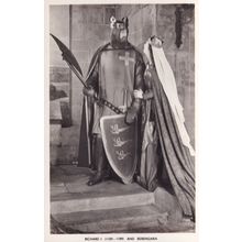 Richard 1st I & Berengaria Madame Tussauds Waxwork RPC Postcard