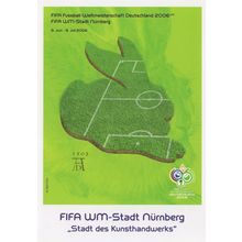 FIFA 2006 World Cup Germany Nurnberg Stadium Fussball Postcard