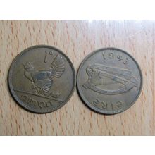 Ireland 1943 1d Penny Coin