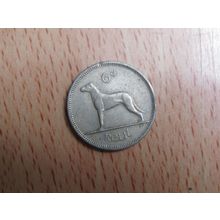 Ireland 1962 6d Sixpence Coin