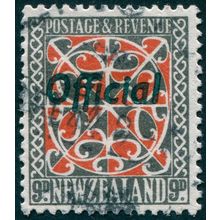 New Zealand 1938 9d red & grey-black Perf 13½x14 Official SGO129 used