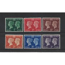 GB.Centenary of First Adhesive Postage Stamps set of 6.Mounted Mint.Jul25a