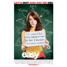 Easy A (2010)_0 Movie Film Poster Canvas iconic design