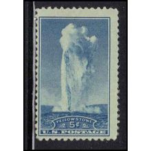 744 5c Yellowstone National Park Barely Clears MNH U1580