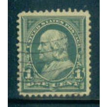Used 279 1c Benjamin Franklin Fine M04302