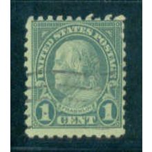Used 581 1c Benjamin Franklin Average A16250