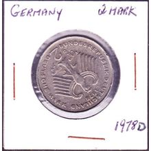 1978 D Germany 2 Mark Coin