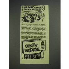 1939 Dinty Moore Beef Stew Ad - You're in My Kitchen