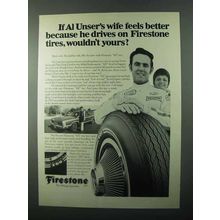 1971 Firestone 500 Tire Ad - Al Unser