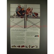 1972 ATO Ad - Norman Rockwell, Get Plans off the Ground
