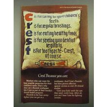 1974 Crest Tooth Paste Ad - Because You Care