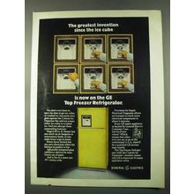1974 General Electric Top Freezer Refrigerator Ad