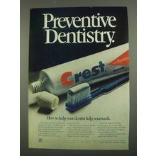 1974 Crest Tooth Paste Ad - Preventive Dentistry