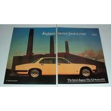 1979 2-page Jaguar XJ Series III Yellow Car Ad - NICE!!