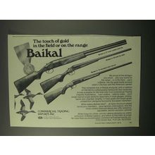 1979 Baikal Model IJ-27, IJ-58, IJ-18 Shotguns Ad