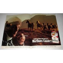 1979 2-page Marlboro Cigarette Ad - Horses, Marlboro Country