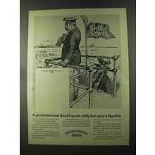 1973 Hammermill Bond Paper Ad - Teddy Roosevelt