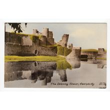 The Leaning Tower Caerphilly Postcard Glamorgan