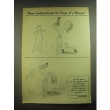 1945 Ladies' Home Journal Ad - Never underestimate the Power of a Woman