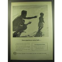1949 E.R. Squibb & Sons Ad - From experience comes faith..