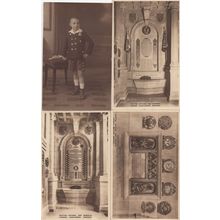 Gordon Highlanders 4x Scottish War Memorial Military Old Postcard s