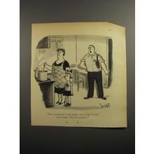 1954 Cartoon by Syd Hoff - I'm wanted in forty-eight states