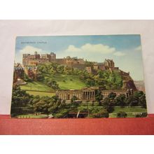 EDINBURGH CASTLE, SCOTLAND used postcard Valentine 1968 pm =