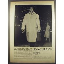 1956 Du Pont Dacron Advertisement - London Fog Coat - This neat look lasts