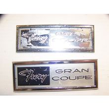 1970 PLYMOUTH FURY GRAN COUPE DOOR PANEL EMBLEMS OEM #3415538