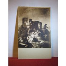 the POTTERY VENDOR, painting by Goya unused antique postcard =