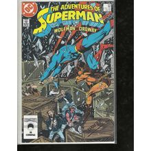 The Adventures of Superman, #434, 1987, DC Comic Book, Mid Grade