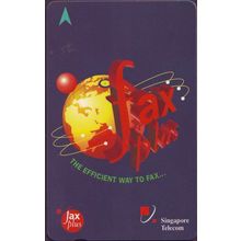 Fax Plus S'pore $3 Telephone Card (Used)