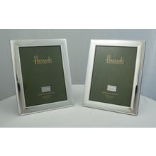 Harrods, Superb Pair Sterling Silver Photograph Frames, external; 220mm x 170mm