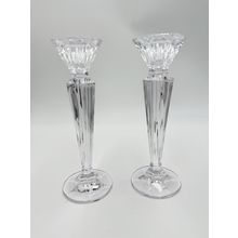 Marquis By Waterford Crystal Festivale Candle Holders 7.75" Set Of 2 Germany