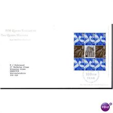 2000 'QUEEN MOTHER PANE' F.D.C (BUREAU F.D.I CANCELLED) (EBID560)