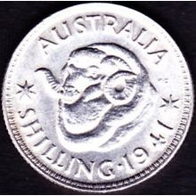 1941 Australia 1 Shilling coin