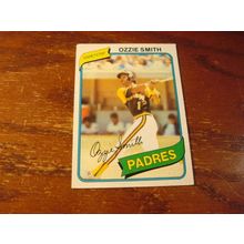 1980 Topps, 2nd Year, OZZIE SMITH, HOF, Padres #393