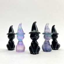 Crystal Cat with Witch Hat[ ]