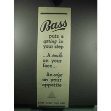 1939 Bass Ale Ad - Puts a Spring In Your Step